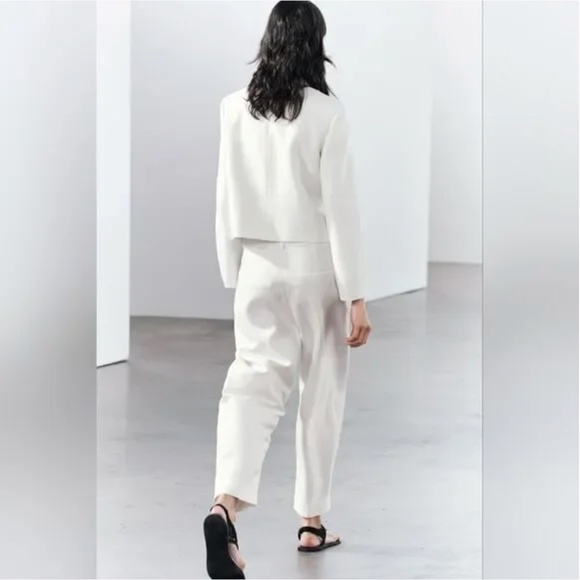 Zara Cropped Double Breasted Blazer NWT - Picture 10 of 15